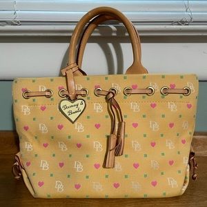 Dooney and Burke Tulip Tassel little tote.